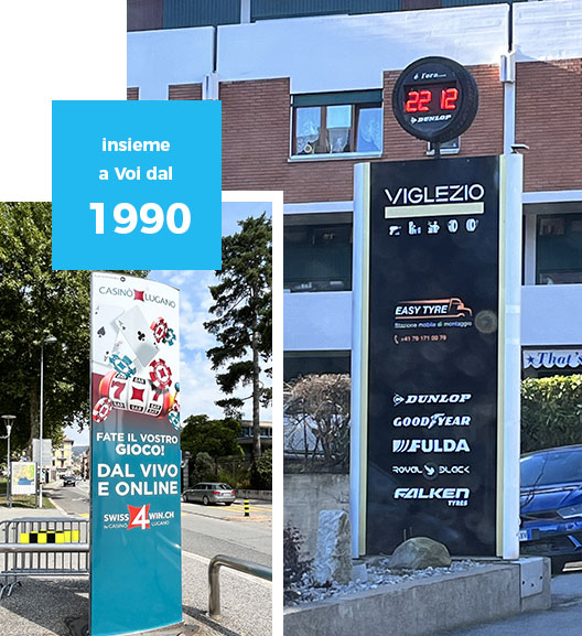 Realizzazione Totem Pubblicitari Ticino